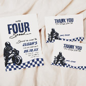 Sticker Rond Motocross Dirt Bike Boys Anniversaire