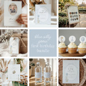 Assiettes En Carton Blue one stupide oie fête d'anniversaire