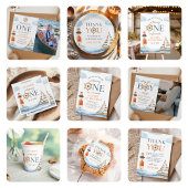 Invitation Voile en un bleu nautique 1er anniversaire