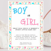 Papier Aquarelle Genre Révéler Nom Que Bébé Chanson Jeu