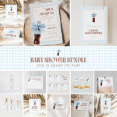 Carte Conseil She Is Ready to Pop Blue Trivia Game Card