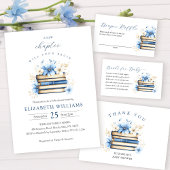 Blue Storybook Baby shower Invitation Garçon
