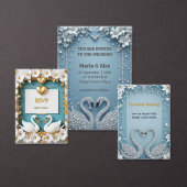 Couverture Conception d'arche de mariage amour cygne diamant (Personnalisez la collection de ce créateur indépendant.)