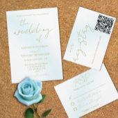 Rafraîchisseur Pour Canette Mariage d'aquarelle bleu