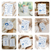 Invitation Whimsical Hand Draktail Bachelorette Party