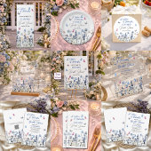 Invitation Code QR Fleurs de Jacinthe pour Baby Shower