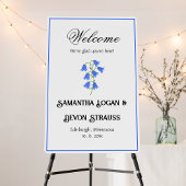 Serviette En Papier Bluebells White