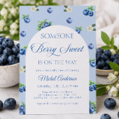 Signe De Table Baby Shower aux Myrtilles : Devinez la Taille de s