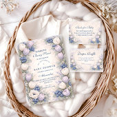 Invitation Blueberry Blossom Garden Baby Shower