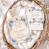 Carte D'accompagnement Blueberry Cottage Garden Diapper Raffle