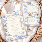 Invitation Jardin de myrtilles Teddy Toile Fête de bébé