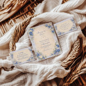 Invitation Élégance de Prairie de Myrtille pour Mariage