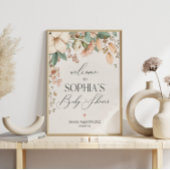 Boho Bloemenluier Raffle baby Uitnodigingsinsert Informatiekaartje