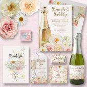 Chic Tuin Bloemstuk Bruidsfeest Mini Sparkling Wijnetiket