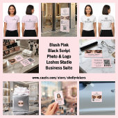 Lashes Makeup Artist Blush Pink ID Badge