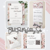 Tampon Auto-encreur Collection rose vif moderne nom de mariée et de ma