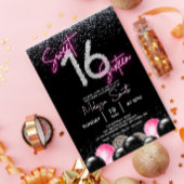 Diamants de ballon rose vif Doux 16 Seize Menu