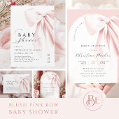 Carte D'accompagnement Livres de Baby shower de boue rose pour bébé