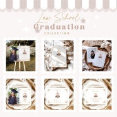 Invitation Photo blush Rose Floral Law School Graduation