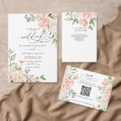 Dessous-de-verre En Pierre Elegant Modern Botanical Blush Pink Floral Wedding (Personnalisez la collection de ce créateur indépendant. )