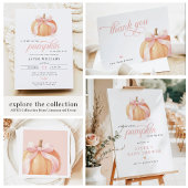 Invitation Douce petite fête de bébé citrouille