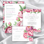 Assiettes En Carton Mariage d'aquarelle rose pâle