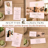 Tablier Logo de l'entreprise Blush Pink pour les noms d'em