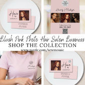Rouge Roze Script Logo Foto Kapper Badge