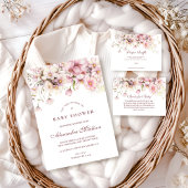 Blush Wildflower Garden Diapper Raffle Informatiekaartje