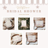 Invitations En Acrylique Blush Wildflowers and Butterflies Bridal Shower