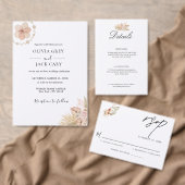 Invitation Bohemian Chic Mariage floral (Personnalisez la collection de ce créateur indépendant. )
