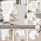 Serviette En Papier Bébé À Bord Du Baby shower De Plage