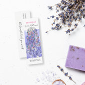 Aimant Aquarelle Courbe fleurie nuptiale et marque ondulé