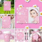 Invitation Wild One Daisy First Birthday Girl – Floral 1st