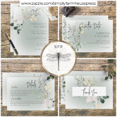 Invitation Boho Delicate Verdure Mariage moderne