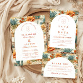 Invitation Boho Desert Arch Wedding