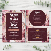 Boho Dreams Holy Matrimony Wedding Invitation (Personnalisez la collection de ce créateur indépendant.)
