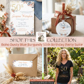 Porte-clés Merci Boho Automne 50e Anniversaire