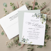 Boho Waterverf Greenery Wedding Place Cards Kaart (Personaliseer deze collectie van deze onafhankelijke maker. Test)