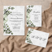 Numéro De Table Elegant Boho Green et Mariage damassé (Personnalisez la collection de ce créateur indépendant. )