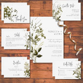 Save The Date Boho Green Mariage Floral moderne