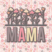 Plaque Photo Floral Boho Mama