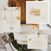 Boho Baby Meisje Kleding Cream Baby shower Bedankdoosjes