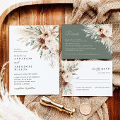 Numéros de table de mariage floraux en herbe de Pa