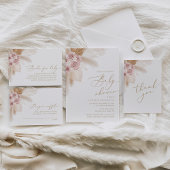 Serviette En Papier Boho Pampas Grass Girl Baby shower