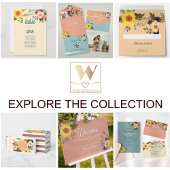 Boho Sunflower Numéro de table Mariage