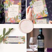 Kleurrijke Warme Bloemen Elegantie Boho Bruiloft