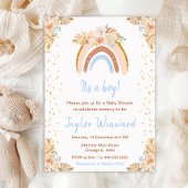 Serviette En Papier Baby shower bleu arc-en-ciel Boho