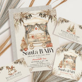 Serviette En Papier Boho Père Noël Baby Christmas Baby shower bébé de