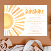 Poster Soleil brillant Devinez combien de baby shower jeu